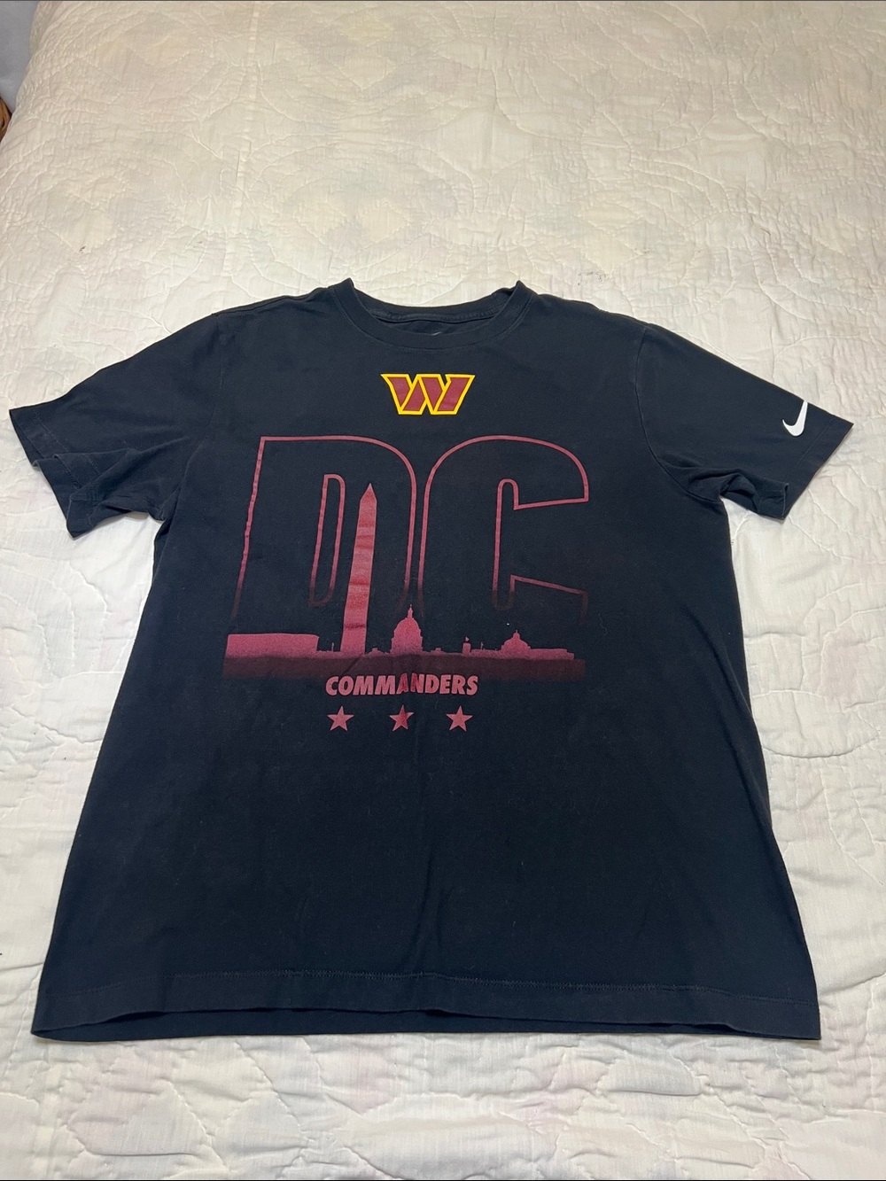 Nike Black DC Commanders Graphic Short-Sleeve Tee